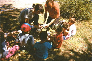 Dégustation du lait de chèvre