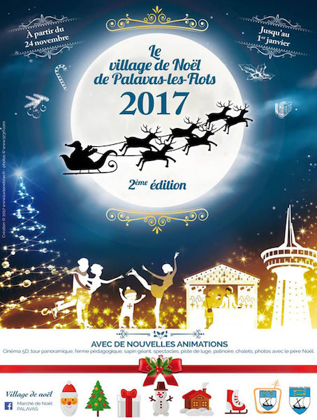 Affiche Le village de noël à Palavas-les-Flots